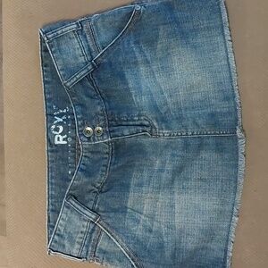 ROXY vintage denim mini skirt size 7